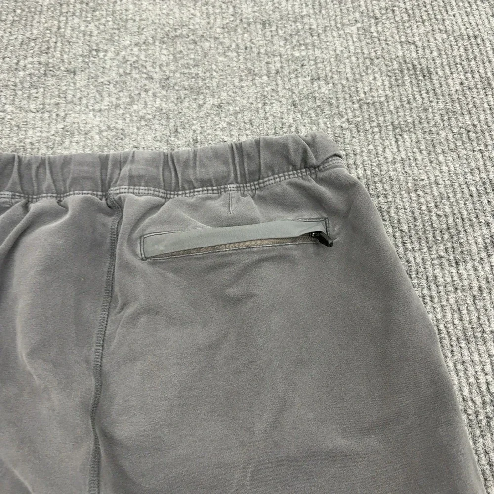 Mack Weldon Shorts Men M Grey Cotton Blend Drawstring Zip Pockets Athletic Sport
